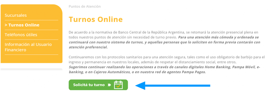 Citas Turnos Banco de La Pampa