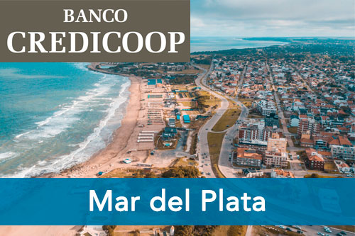 Turnero del banco Credicoop en Mar del Plata