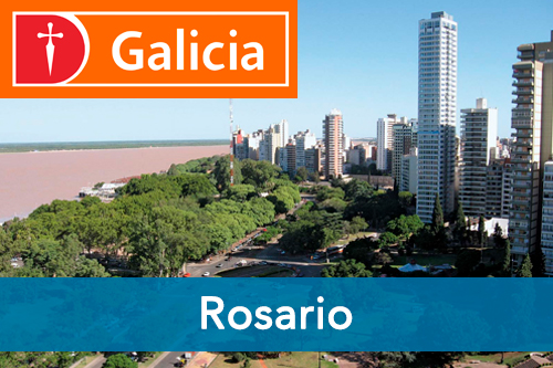 Turnero del banco Galicia en Rosario | Oficinas |
