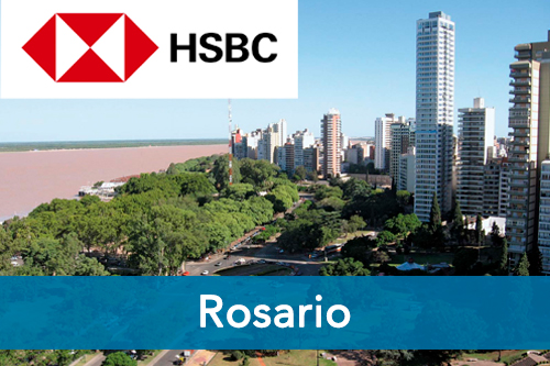 Turnero del banco HSBC en Rosario | Oficinas |