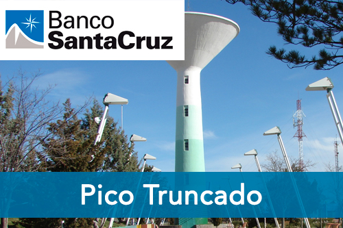 Turnero del banco Santa Cruz en Pico Truncado | Oficinas |