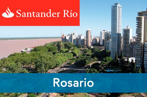 Turnero del Banco Santander Río en Rosario | Oficinas |